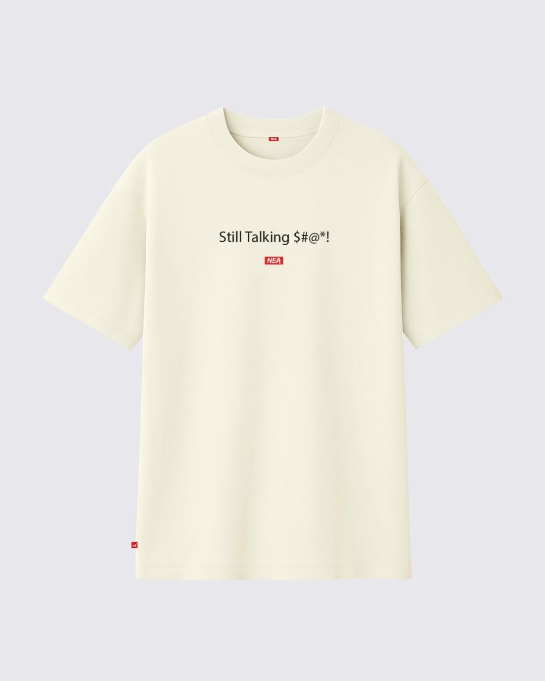 TALKING CAMISETA OVERSIZE MARFIL NEA