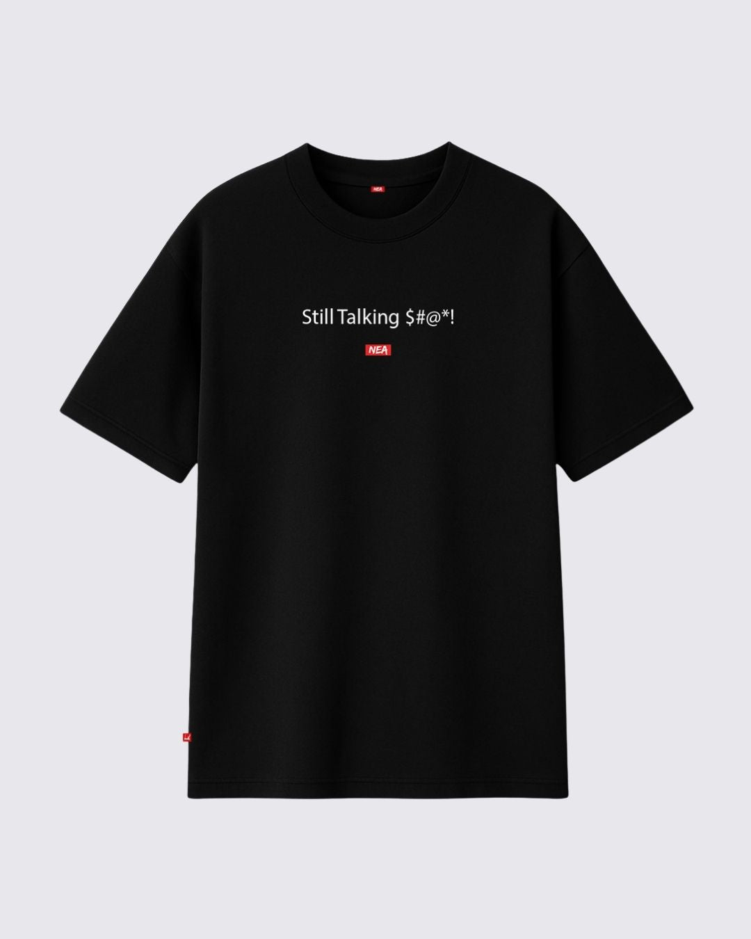 TALKING CAMISETA OVERSIZE NEGRO NEA