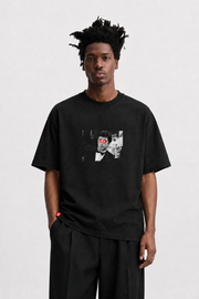 CAMISETA REGULAR TIGERTAIL NEGRO NEA