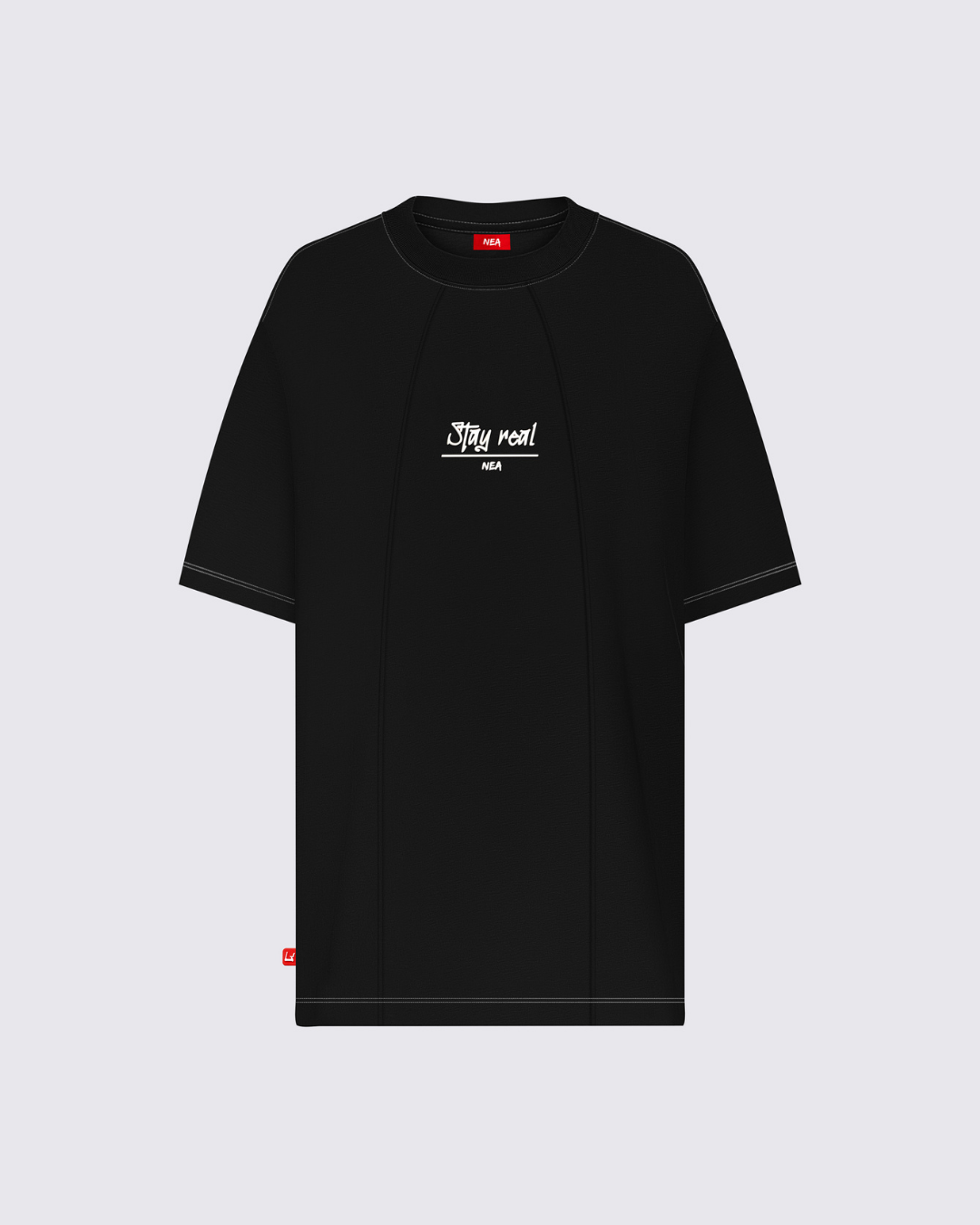 CAMISETA OVERSIZE UNFAKEABLE NEGRO NEA