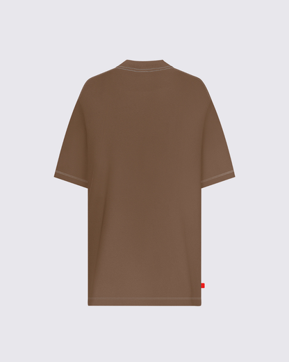 CAMISETA OVERSIZE UNFAKEABLE TAUPE NEA