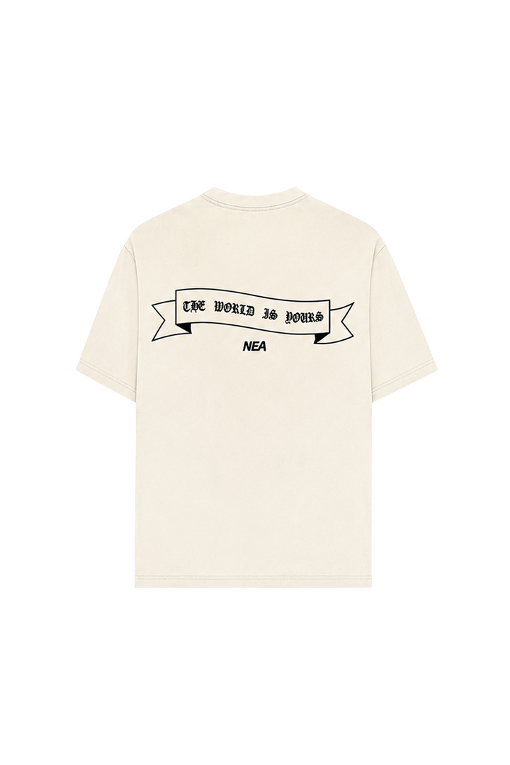 CAMISETA OVERSIZE UNTAMED MARFIL NEA